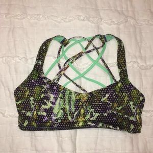 lulu printed sports bra